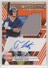 2020 Elite Extra Edition Future Threads Signatures Orange Tristen Lutz Auto 1u6