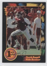 1991 Wild Card Draft Derek Russell #49 Rookie RC 2m7. rookie card picture