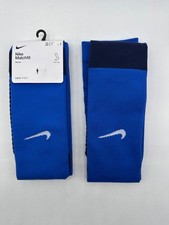NEW ONE PAIR NIKE DRI-FIT MATCHFIT KNEE-HIGH SOCCER SOCKS MEDIUM NO TAG BLUE