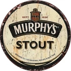 Murphy's Irish Stout Vintage Round Aluminum Tin Metal Signs Home Décor 8x8