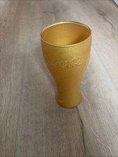 1 Coca Cola Glas McDonalds gold Pokal Fu&szlig;ball Sammlerst&uuml;ck Limited Edition