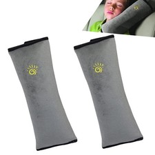 Gray Seat Belt Pillow for Kids 2PC, Seatbelt Pillow for Child Travel, Seat Be...
