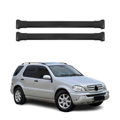 Roof Rack Cross Bars Luggage for Mercedes M ML Class W163 1997-2005 Alu Black