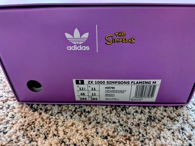 adidas x The Simpsons ZX 1000 Flaming Moe's Purple/Red H05790 2021