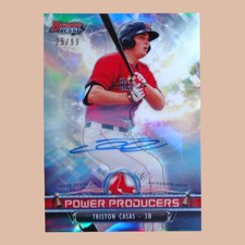 Triston Casas 2018 Bowman's Best Power Producers Auto #PP-TC 25/99 RC ⚾🔥