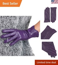 Warm and Stylish Handmade Lambskin Gloves for Women - Multiple Colors Available
