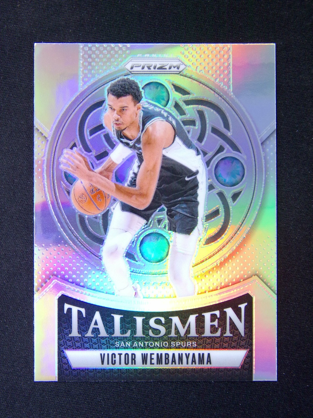 2024-25 Panini Prizm Victor Wembanyama #10 Talismen Silver