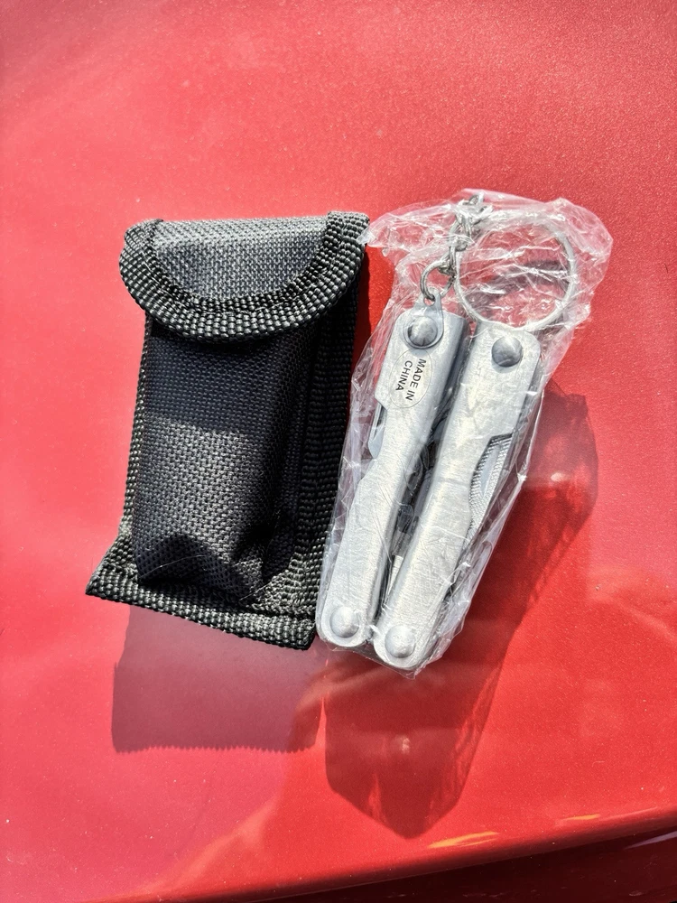 Multi Tool 4 Inch Pliers New Keychain Convenient Screwdriver Scissors Bottle