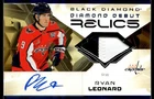 2025-26 Upper Deck Black Diamond Debut Relics Patch Ryan Leonard Rookie Auto