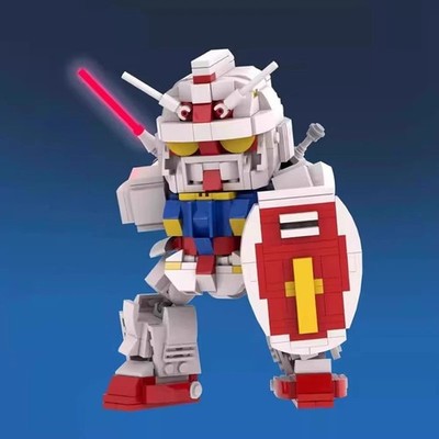 MOC Building Blocks SD Gundam Original RX78-2 Mobile Suit DIY Figure Model Gift