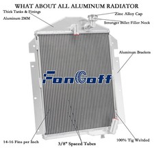 3 Rows Aluminum Radiator For 1939 1940 Chevy Truck Kd Kc Wa Jc Jd 3.5 6cyl Usa