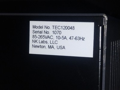 NK Labs TEC120048 Thermoelectric Controller Heat/Cool. 48 Volts, 1200 Watts