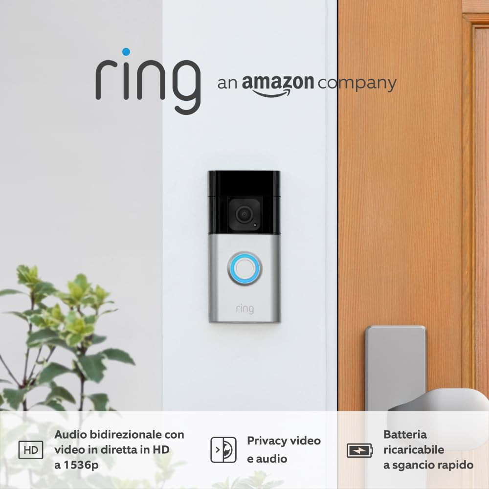 Videocitofono Plus Batteria: Design Moderno e Sicurezza Invisibile