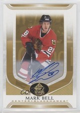 2020-21 SP Signature Edition Legends Gold Spectrum Foil Mark Bell #205 Auto 0c3