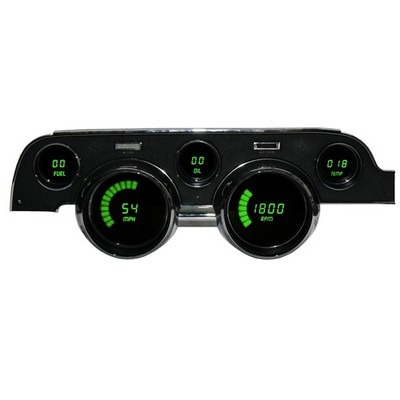 Intellitronix DP7002G Replacement Panel 67-68 Fits Mustang, Green