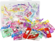 Sewing Clips for Fabric and Quilting,WENICE 40pcs Embroidery Multicolor 