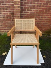 OAK AND RATTAN CHAIR. SCANDINAVIAN STYLE. NEW UNBOXED!