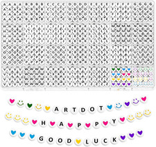 1400 PCS Letter Beads for Jewelry Making Kit, 28 Styles Alphabet Beads for Frien