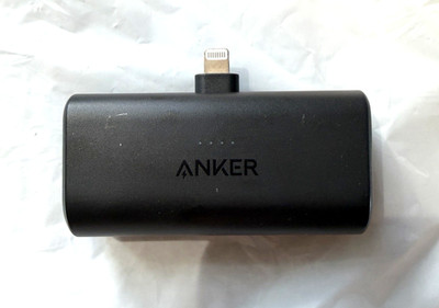 Anker Nano Portable Power Bank Mfi Certified Lightning Connector, 5000 mAh 12w