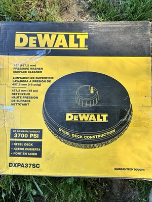 #ad DEWALT 18quot; PRESSURE WASHER SURFACE CLEANER STEEL DECK # DXPA37SC $60.00