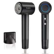 High-Speed Ionic Hair Dryer Low Noise Compact with Nozzle Attachment