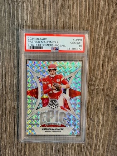 2024 Mosaic Patrick Mahomes II Epic Performers Silver #EP-PH Chiefs PSA 10 GEM M