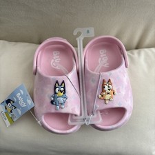 Toddler Bluey Bingo Slide Classic Clogs Sandals Pink Size 8 NWT