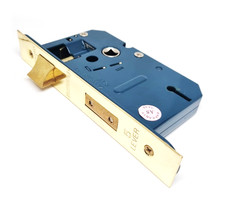 Keypsafe - 5 Lever Mortice Sashlock - 2.5" - Electro Brass Finish