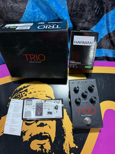 Digitech Trio Band Creator Drum Rhythm Effects Pedal tested working  with box