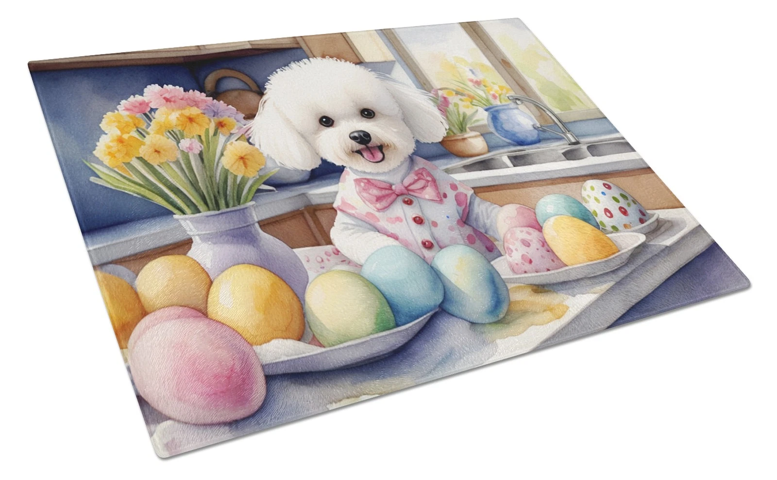 Caroline's Treasures Eurasian Blue Tits Bird Cutting Board