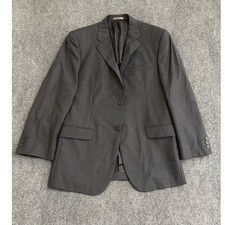 Givenchy Mens Gray Wool Two Button Blazer Sport Coat Jacket 41R Luxury Business