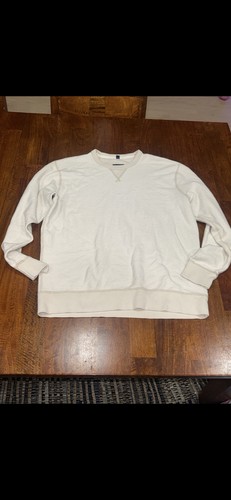 Abercrombie & Fitch Cream Crewneck Thermal Sweater