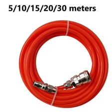 5m Pneumatic Straight Pipe Air Compressor Pump Hose Tube With Quick-Connector