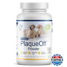 ProDen PlaqueOff Powder Cat Dog Plaque Tartar Remover Breath Freshener 60g