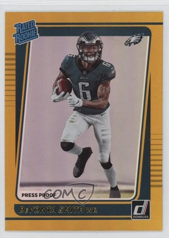 2021 Panini Donruss Rated Rookie Press Proof Premium DeVonta Smith #261 1ls3