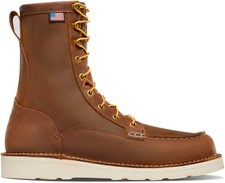 DANNER  BULL RUN 8 TOBACCO MOC TOE WORK BOOTS...