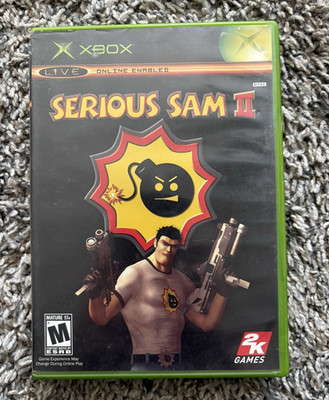 2K Games Serious Sam II Microsoft Xbox 2005 M Shooter Online Play NTSC-U/C