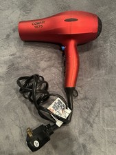 Conair RED Professional Designer 1875 Watt Velvet Touch Hair Blow Dryer TESTED
