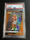2024 Panini Prizm Bo Nix #309 Orange Disco Prizm Rookie RC PSA 10