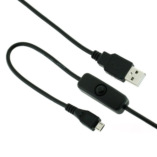 100cm Micro USB Verlängerungskabel mit Klickknopf Power On Off für