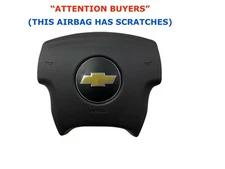 2005 06 07 08 2009 Chevy Trailblazer driver wheel airbag W/SCRATCHES BLACK