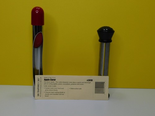 Pampered Chef Apple Corer #2410 & Corer #2415 Lot of 2 Kitchen Utensils Metal - Picture 2 of 19