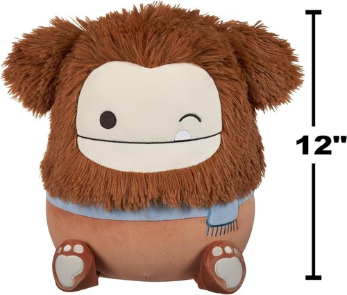 Squishmallows Original 12 Inch - Benny the Winking Brown Bigfoot - Picture 3 of 5
