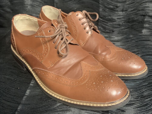 Penguin Original Wade Dark Brown Leather Oxford Dress Shoes 