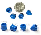 4 BTO Aurora AFX Magnatraction STYLE Slot Car Front+Rear Wheels 8716 8719 Blue