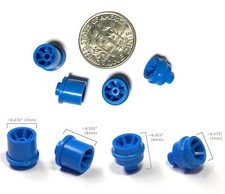 4 BTO Aurora AFX Magnatraction STYLE Slot Car Front Rear Wheels 8716 8719 Blue