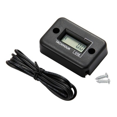 Tach Hour Meter Digital LCD Inductive Tachometer Powerful Timing Measuring