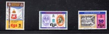 FIJI DEED OF CESSION 4th ANNIVERSARY 1974  SET OF MINT STAMPS FREE P&P