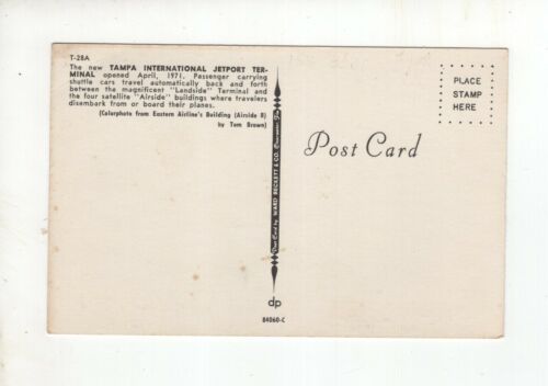 Vintage Postkarte - Tampa International Airport Terminal - Bild 2 von 2