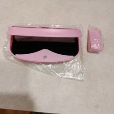 Mosiso Sunglasses Holder For Car with clip - pink 